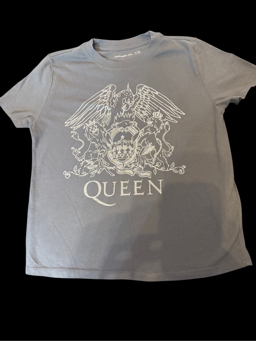 abercrombie kids Gray Tee with White The band Queen